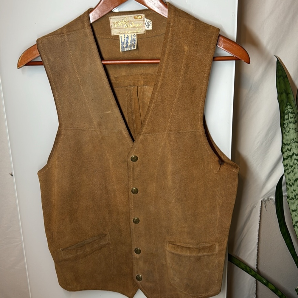 Vintage Vest Suede Westwear Westernwear